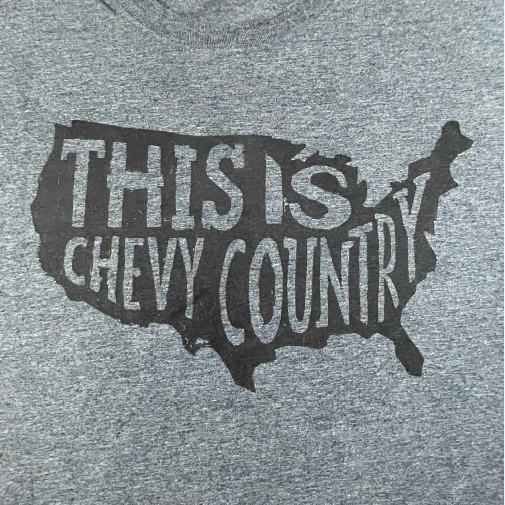 Chevrolet This is Chevy Country Heathered Blue T-Shirt XL